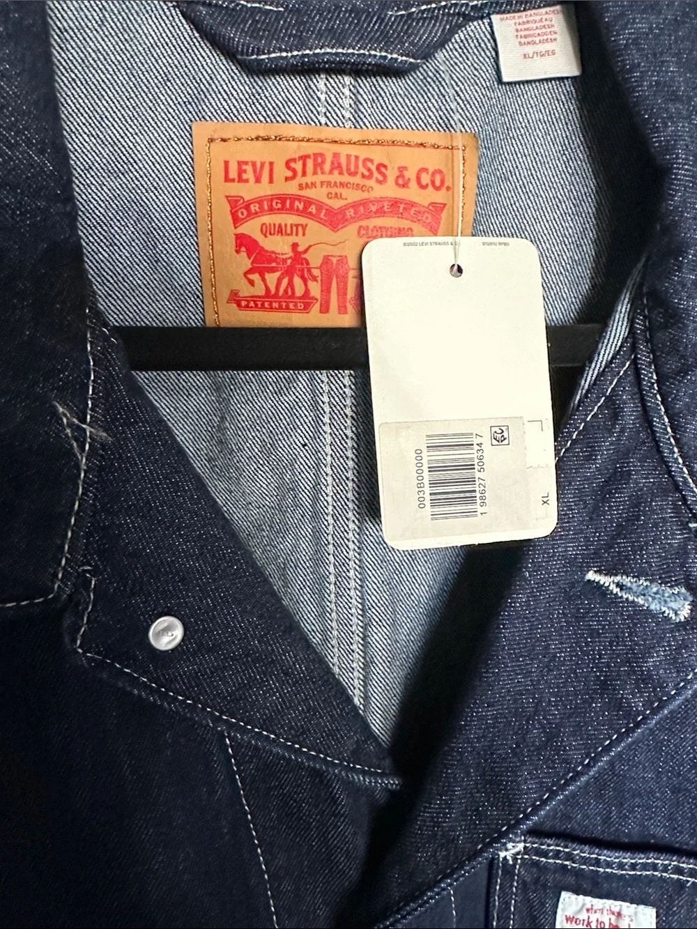 Levi's Indigo Denim Work Jacket NWT